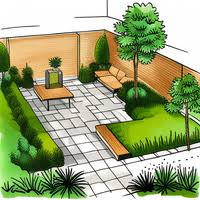 tuinontwerp kleine tuin groot laten lijken