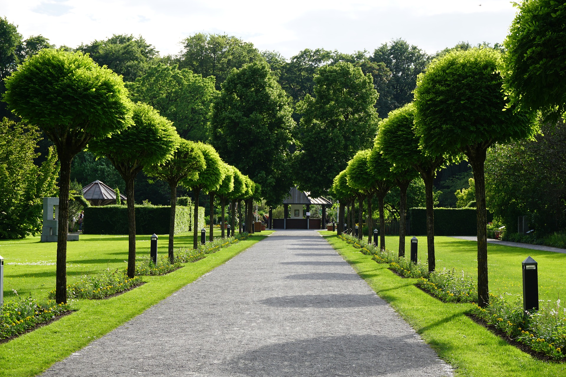 landelijke moderne tuin