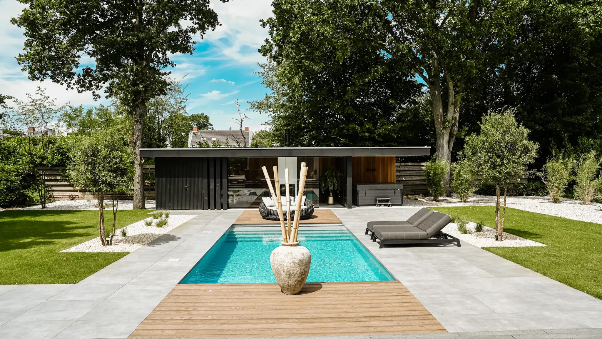 tuinaanleg moderne tuin