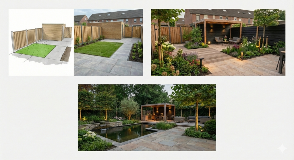 afgraven tuin prijs